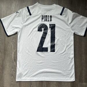 Italy‎ 2022/2023 Away Pirlo #21 Authentic PUMA Jersey White Blue XXL Men
